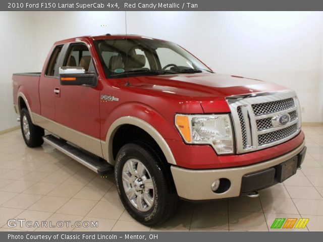 2010 Ford F150 Lariat SuperCab 4x4 in Red Candy Metallic