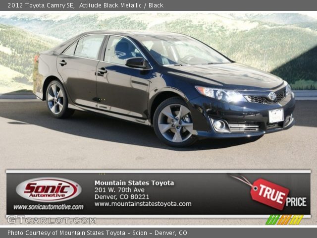 2012 Toyota Camry SE in Attitude Black Metallic