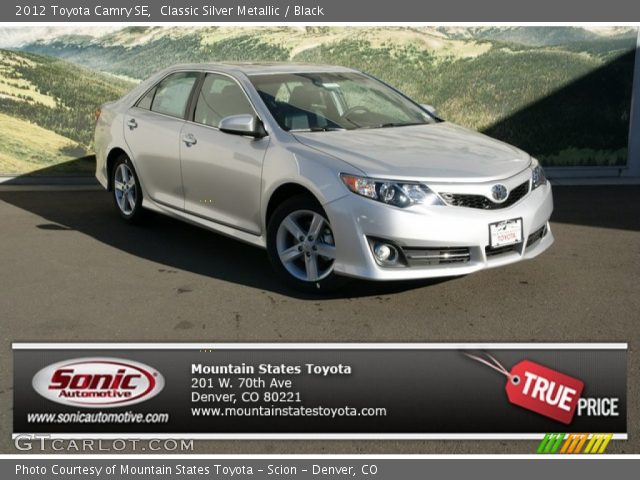 2012 Toyota Camry SE in Classic Silver Metallic