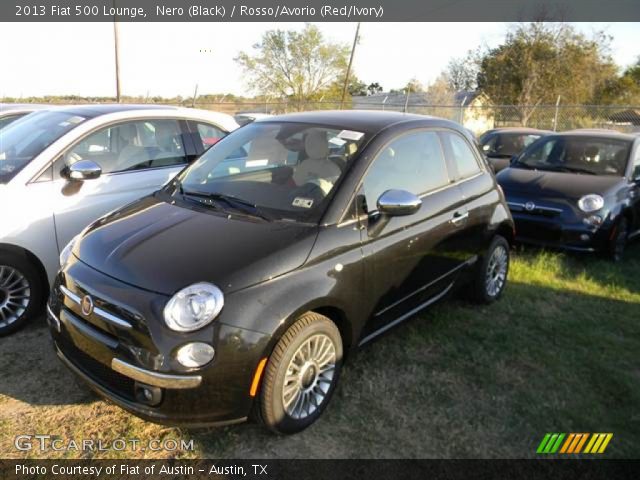 2013 Fiat 500 Lounge in Nero (Black)