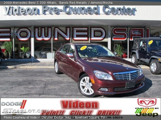 2009 Mercedes-Benz C 300 4Matic in Barolo Red Metallic