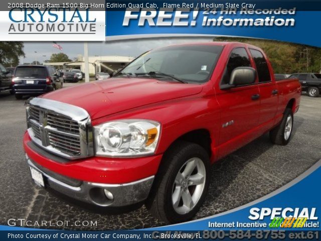 2008 Dodge Ram 1500 Big Horn Edition Quad Cab in Flame Red