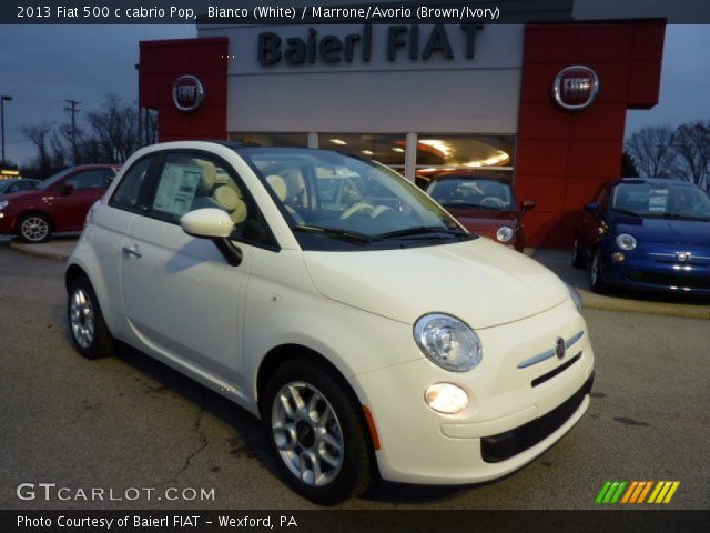 2013 Fiat 500 c cabrio Pop in Bianco (White)
