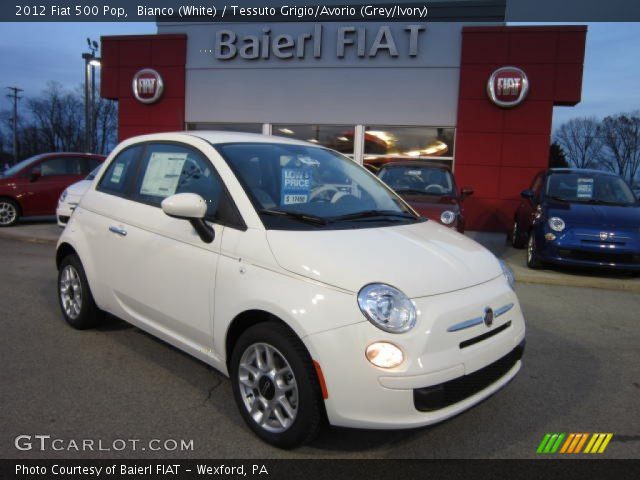 2012 Fiat 500 Pop in Bianco (White)