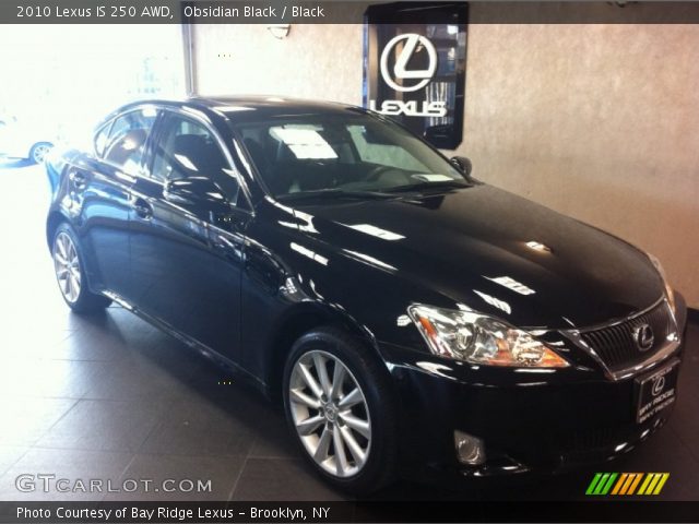 2010 Lexus IS 250 AWD in Obsidian Black