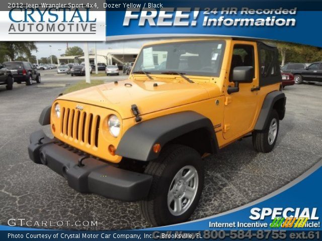 2012 Jeep Wrangler Sport 4x4 in Dozer Yellow