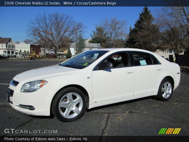 2008 Chevrolet Malibu LS Sedan in White