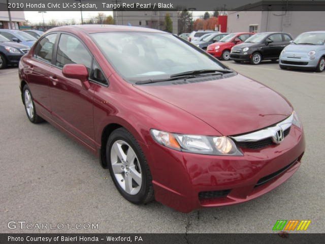 2010 Honda Civic LX-S Sedan in Tango Red Pearl