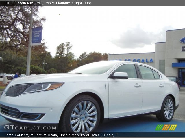 2013 Lincoln MKS FWD in White Platinum