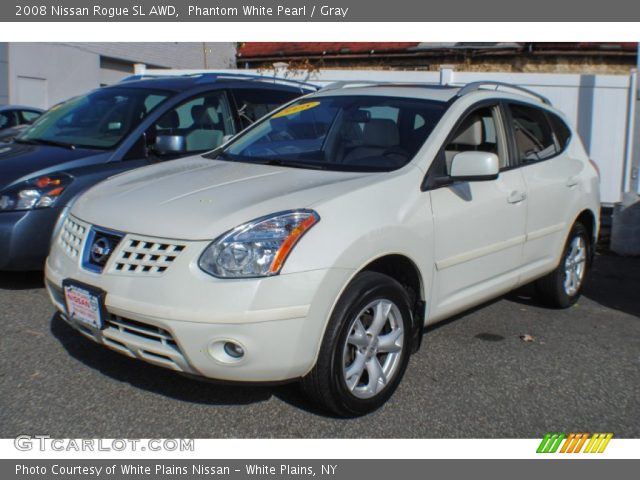 2008 Nissan Rogue SL AWD in Phantom White Pearl