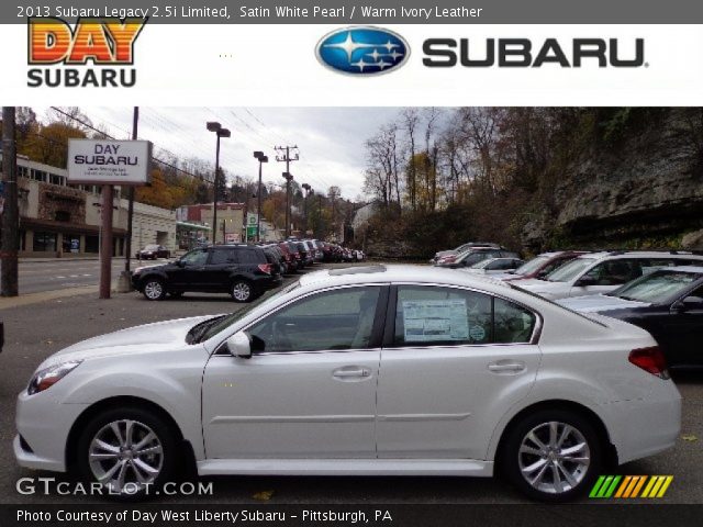 2013 Subaru Legacy 2.5i Limited in Satin White Pearl