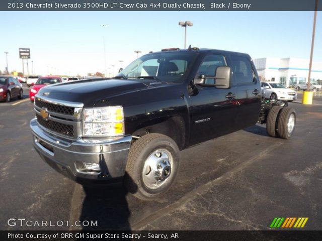 2013 Chevrolet Silverado 3500HD LT Crew Cab 4x4 Dually Chassis in Black