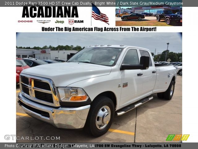 2011 Dodge Ram 3500 HD ST Crew Cab Dually in Bright White