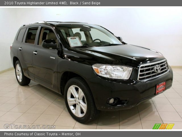 2010 Toyota Highlander Limited 4WD in Black
