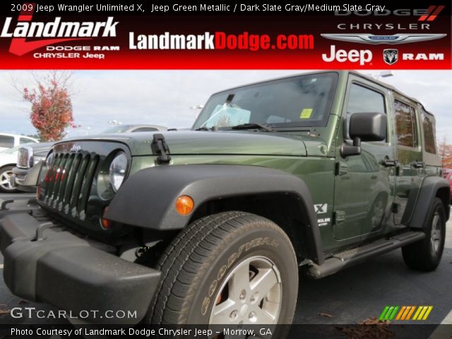 2009 Jeep Wrangler Unlimited X in Jeep Green Metallic