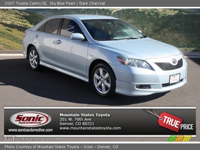 2007 Toyota Camry SE in Sky Blue Pearl