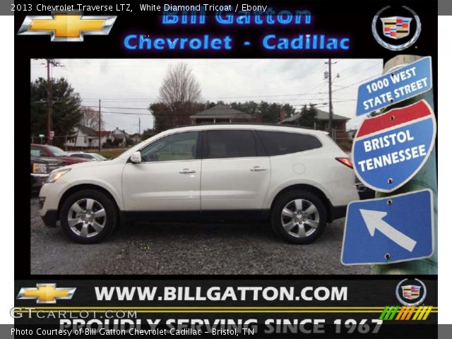 2013 Chevrolet Traverse LTZ in White Diamond Tricoat