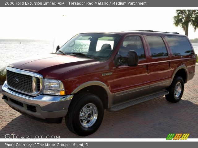 2000 Ford Excursion Limited 4x4 in Toreador Red Metallic