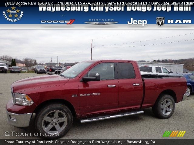 2011 Dodge Ram 1500 Big Horn Quad Cab 4x4 in Deep Cherry Red Crystal Pearl