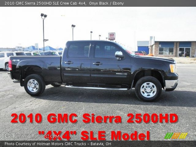 2010 GMC Sierra 2500HD SLE Crew Cab 4x4 in Onyx Black