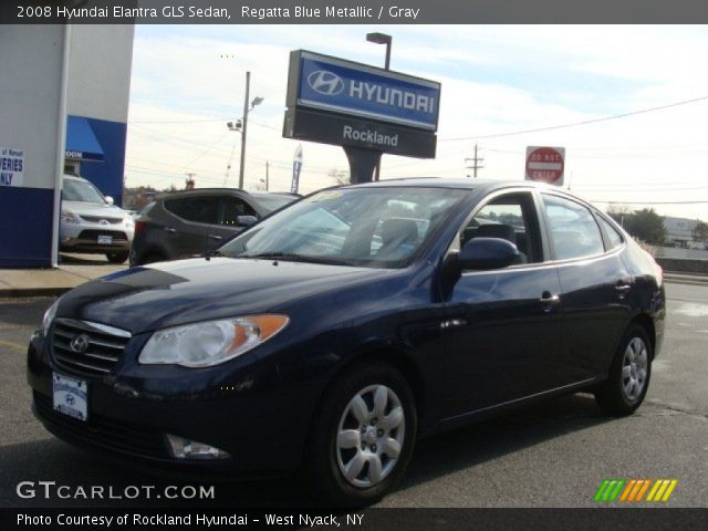2008 Hyundai Elantra GLS Sedan in Regatta Blue Metallic