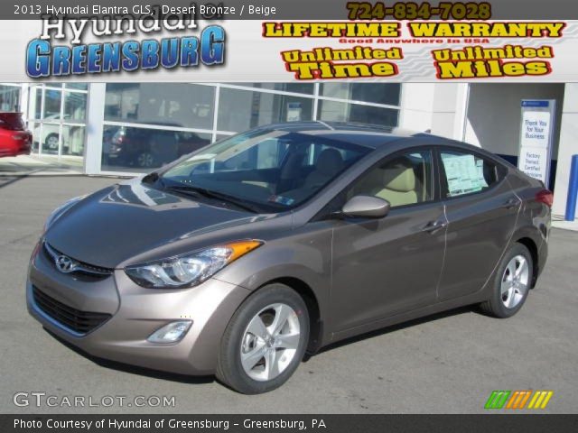 2013 Hyundai Elantra GLS in Desert Bronze