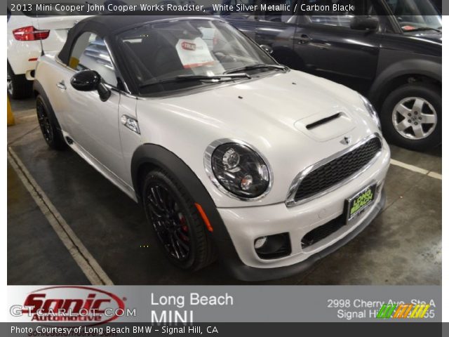 2013 Mini Cooper John Cooper Works Roadster in White Silver Metallic