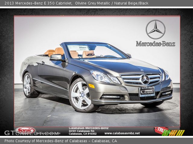 2013 Mercedes-Benz E 350 Cabriolet in Olivine Grey Metallic