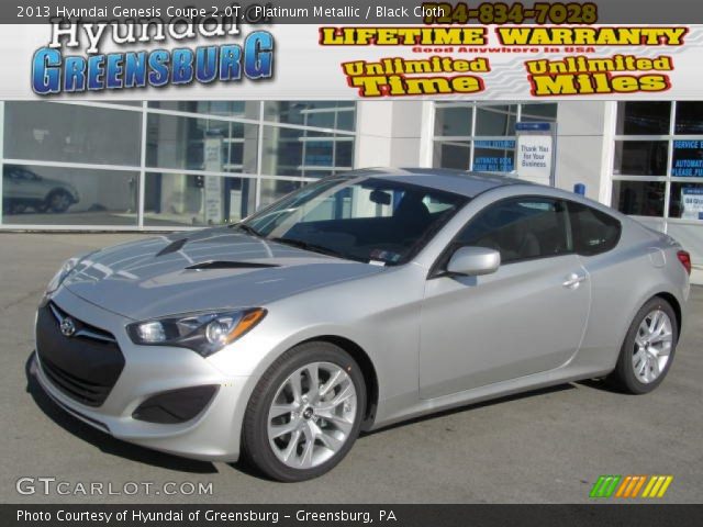 2013 Hyundai Genesis Coupe 2.0T in Platinum Metallic