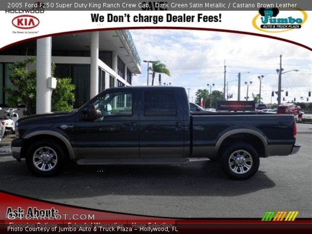 2005 Ford F250 Super Duty King Ranch Crew Cab in Dark Green Satin Metallic
