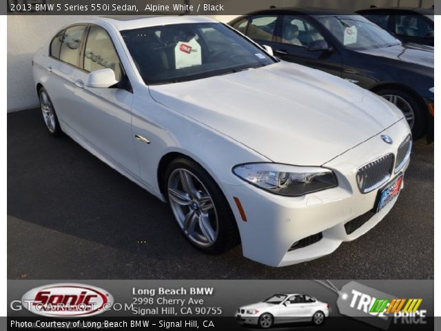 2013 BMW 5 Series 550i Sedan in Alpine White