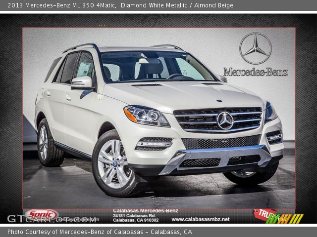 2013 Mercedes-Benz ML 350 4Matic in Diamond White Metallic