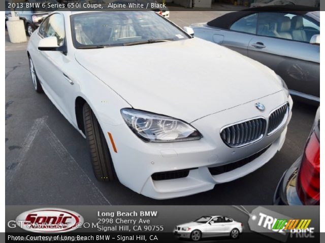 2013 BMW 6 Series 650i Coupe in Alpine White