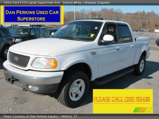 2001 Ford F150 Lariat SuperCrew 4x4 in Oxford White