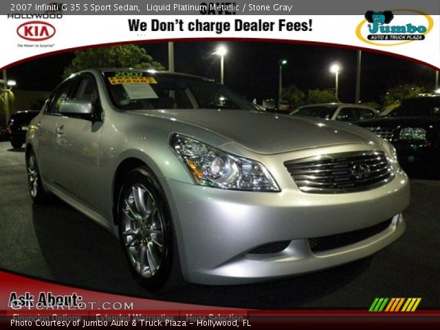 2007 Infiniti G 35 S Sport Sedan in Liquid Platinum Metallic