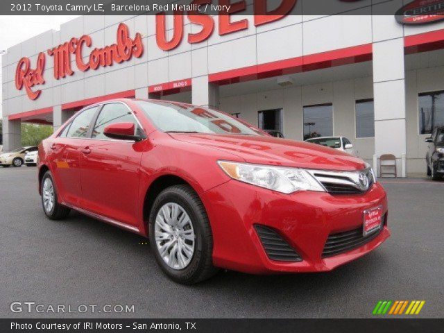 2012 Toyota Camry LE in Barcelona Red Metallic