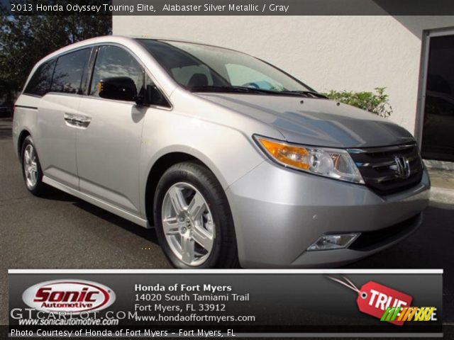 2013 Honda Odyssey Touring Elite in Alabaster Silver Metallic
