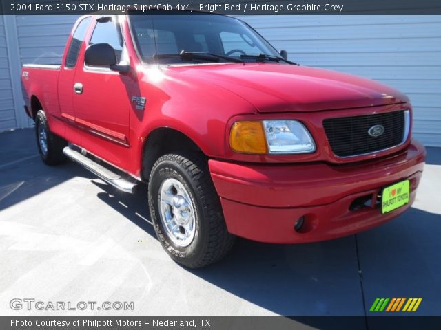 2004 Ford F150 STX Heritage SuperCab 4x4 in Bright Red