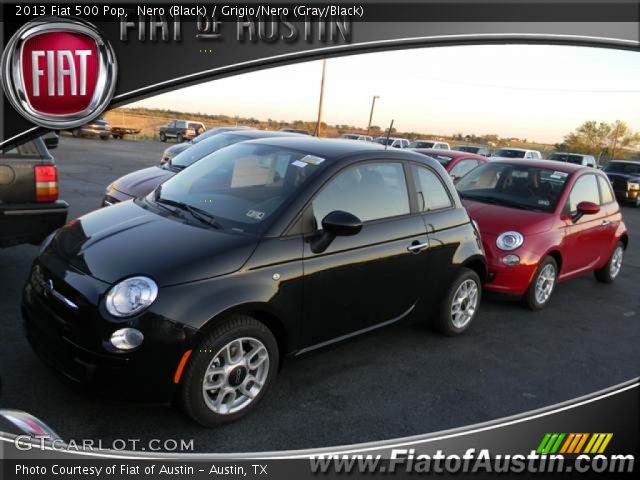2013 Fiat 500 Pop in Nero (Black)