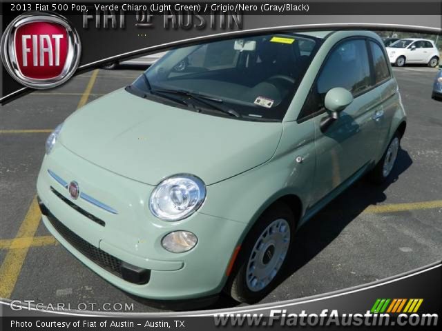 2013 Fiat 500 Pop in Verde Chiaro (Light Green)