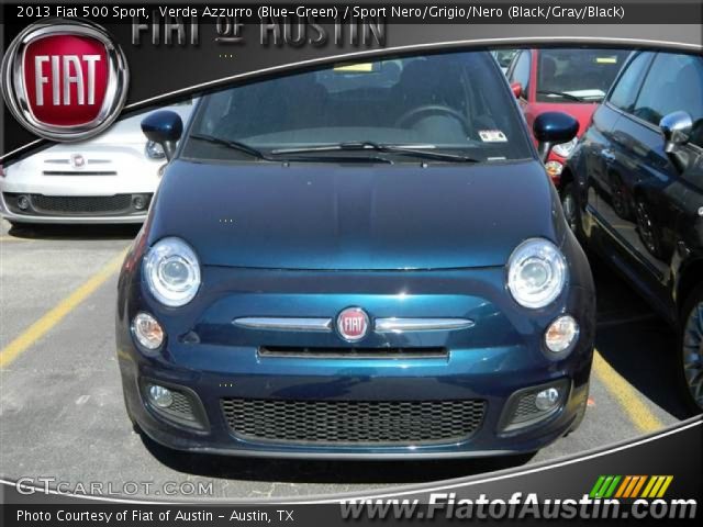 2013 Fiat 500 Sport in Verde Azzurro (Blue-Green)