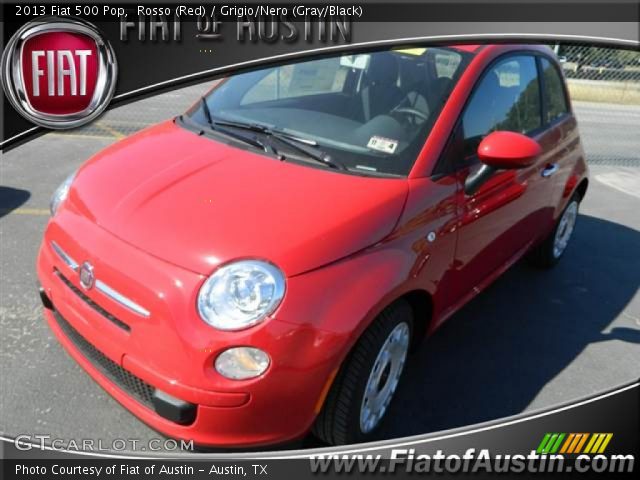 2013 Fiat 500 Pop in Rosso (Red)