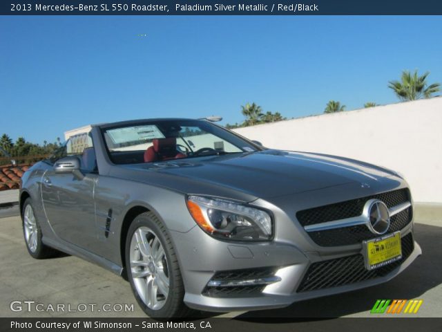 2013 Mercedes-Benz SL 550 Roadster in Paladium Silver Metallic