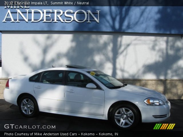 2012 Chevrolet Impala LT in Summit White