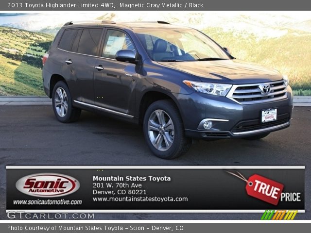 2013 Toyota Highlander Limited 4WD in Magnetic Gray Metallic