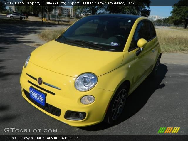 2012 Fiat 500 Sport in Giallo (Yellow)