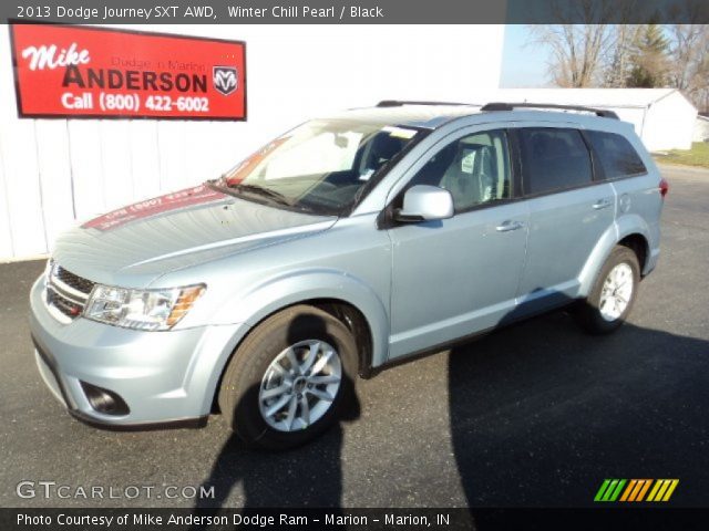 2013 Dodge Journey SXT AWD in Winter Chill Pearl