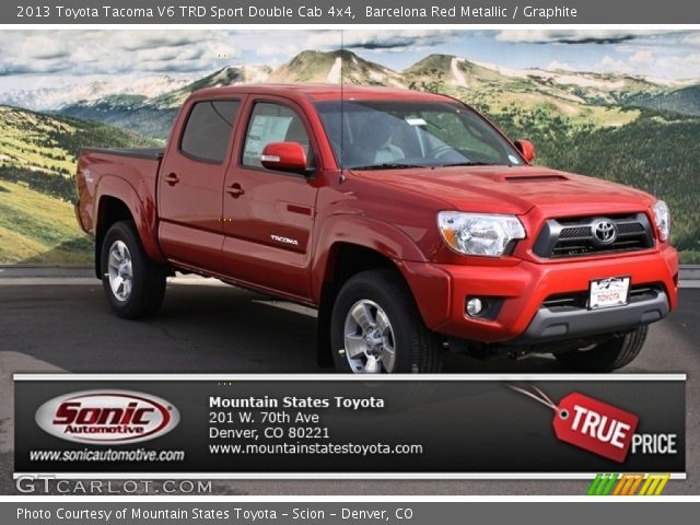 2013 Toyota Tacoma V6 TRD Sport Double Cab 4x4 in Barcelona Red Metallic