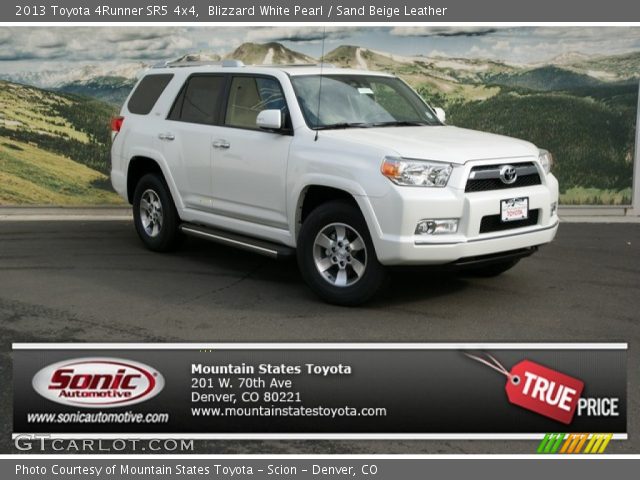 2013 Toyota 4Runner SR5 4x4 in Blizzard White Pearl