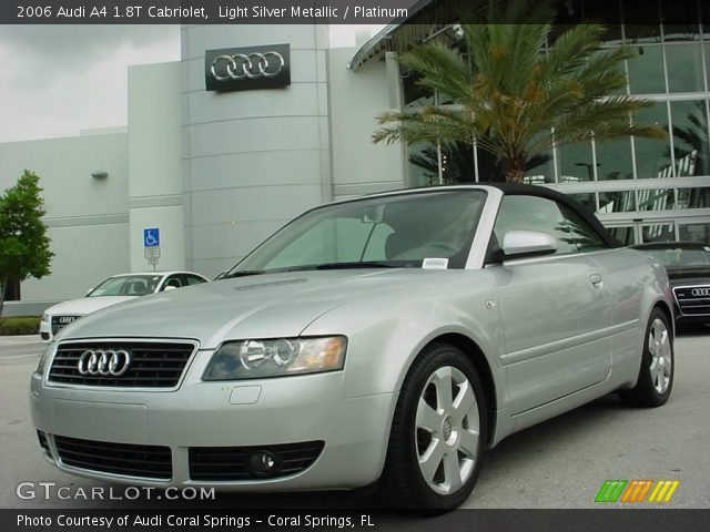 2006 Audi A4 1.8T Cabriolet in Light Silver Metallic